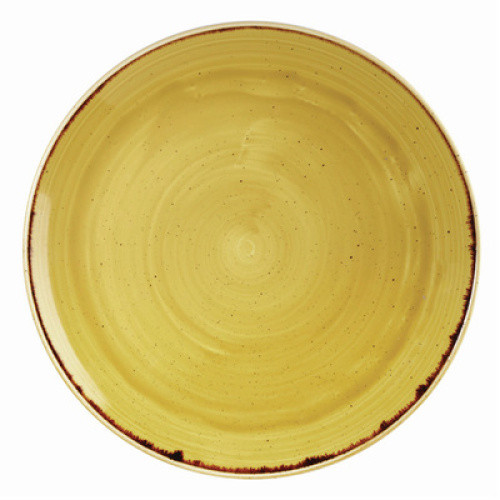 Teller flach coup 29cm Stonecast yellow Teller flach coup 29cm Stonecast yellow