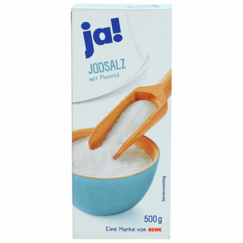 Jodsalz mit Fluor 500g Jodsalz mit Fluor 500g