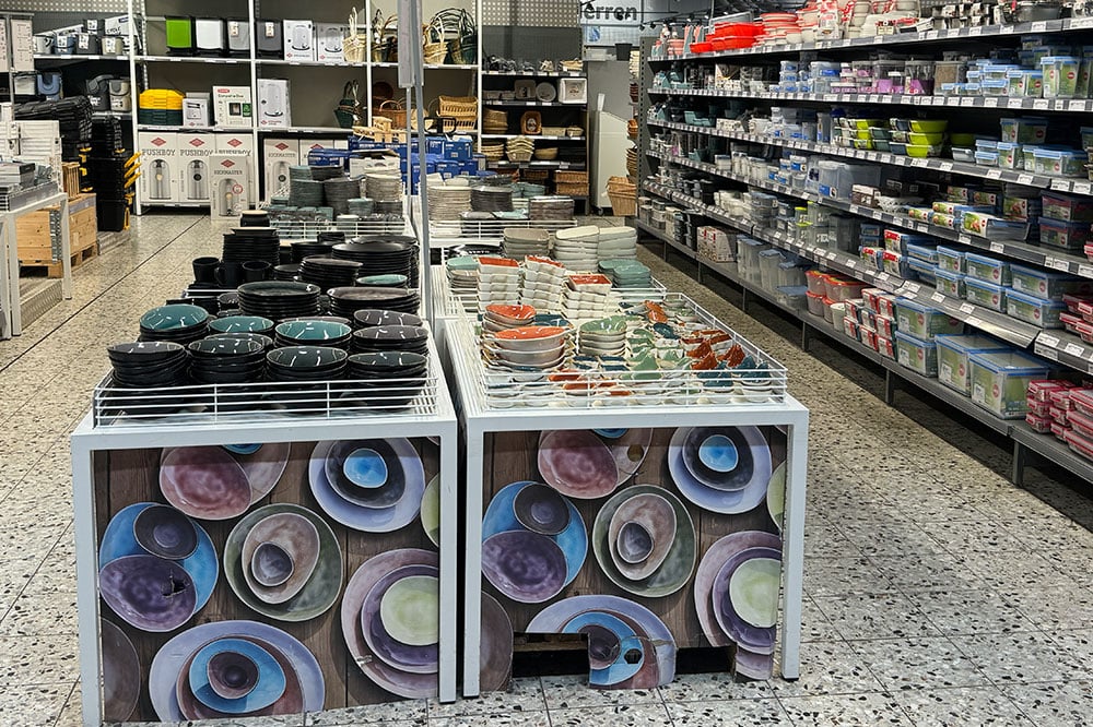 Selgros, der cash & carry Großmarkt in Hilden hat einfach alles, zum Beispiel für den Haushalt