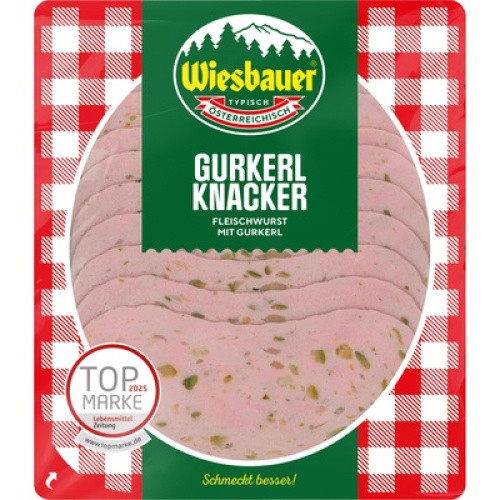 Wiesbauer Gurkerl Knacker frisch 100g Wiesbauer Gurkerl Knacker frisch 100g