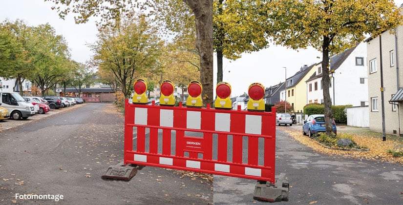 Neue Markierungen, Anpassungen von Bauteilen, Ausgleich von Vertiefungen Neue Markierungen, Anpassungen von Bauteilen, Ausgleich von Vertiefungen