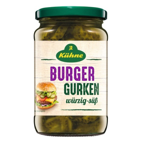 Kühne Burgergurken 370ml Kühne Burgergurken 370ml
