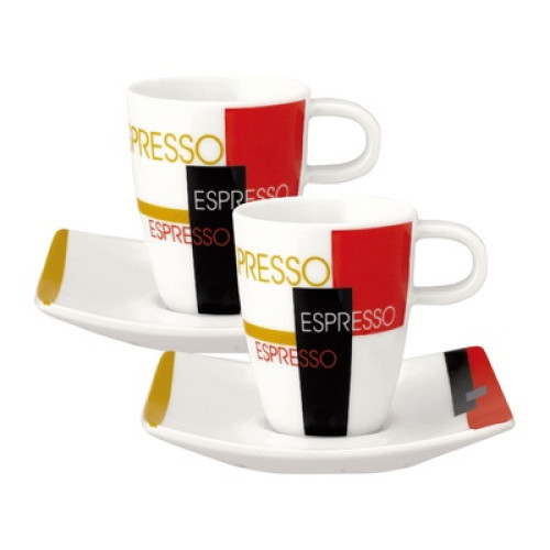 Espresso-Tasse mit Untere ´Art Cafe´ 8 cl 2ST Espresso-Tasse mit Untere ´Art Cafe´ 8 cl 2ST