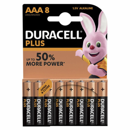 Duracell Plus AAA Batterie (Micro) 8St Duracell Plus AAA Batterie (Micro) 8St