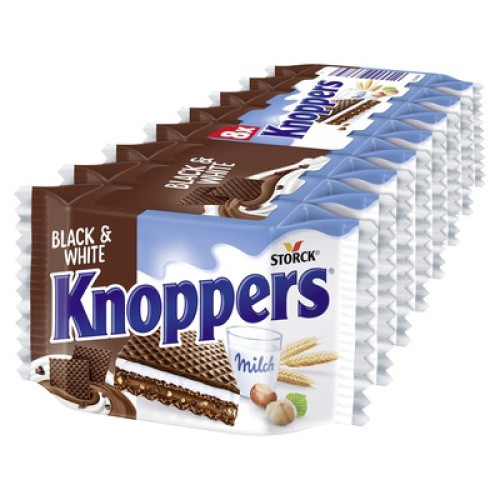 Knoppers Black & White 8x25g Knoppers Black & White 8x25g