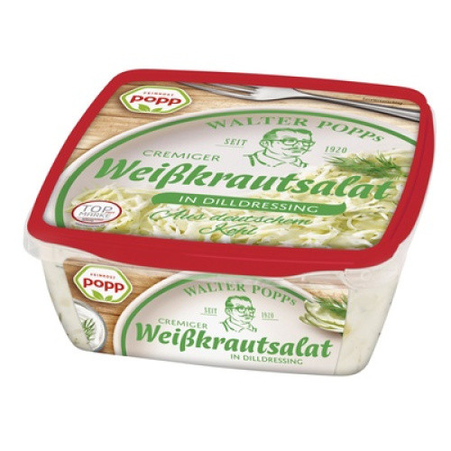 Weisskrautsalat mit Dilldressing frisch 400g Weisskrautsalat mit Dilldressing frisch 400g
