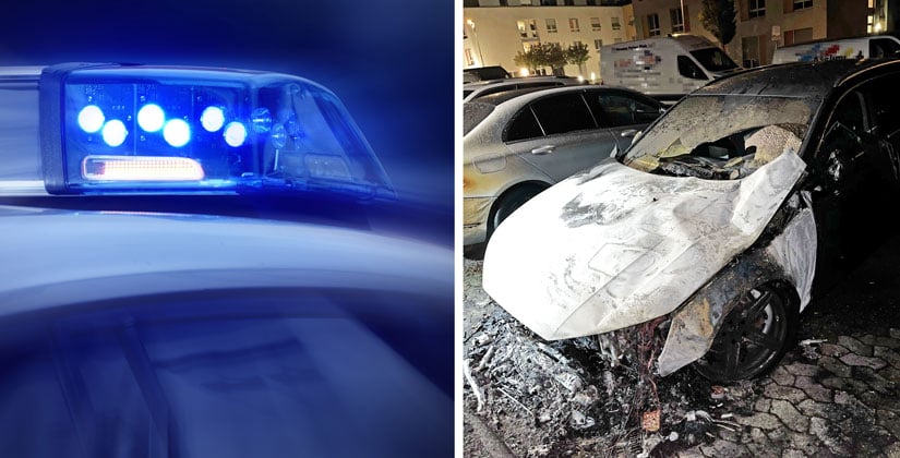 Feuer mitten in der Nacht – Fünfstelliger Schaden – Polizei geht von Brandstiftung aus