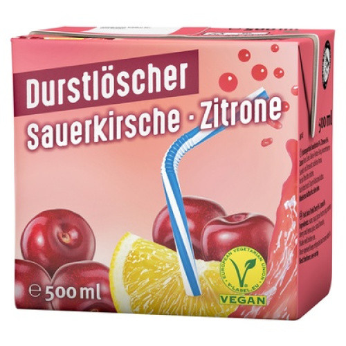 Durstlöscher Sauerkirsche-Zitrone 0,5L Durstlöscher Sauerkirsche-Zitrone 0,5L