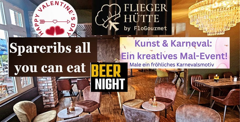 Spareribs, Karnevals-Malwettbewerb, Valentinstag-Menü und Bierverkostung