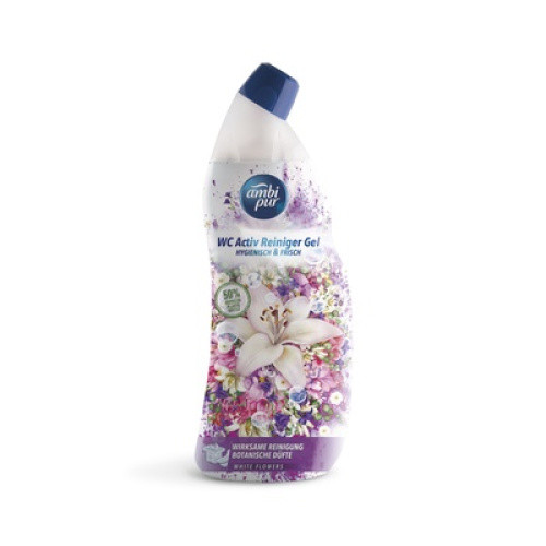 Ambi Pur WC Active Gel White Flowers 750ml Ambi Pur WC Active Gel White Flowers 750ml