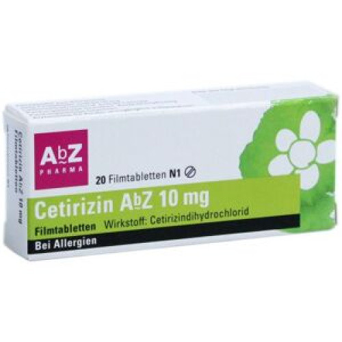 Cetirizin AbZ 10mg Filmtabletten Cetirizin AbZ 10mg Filmtabletten