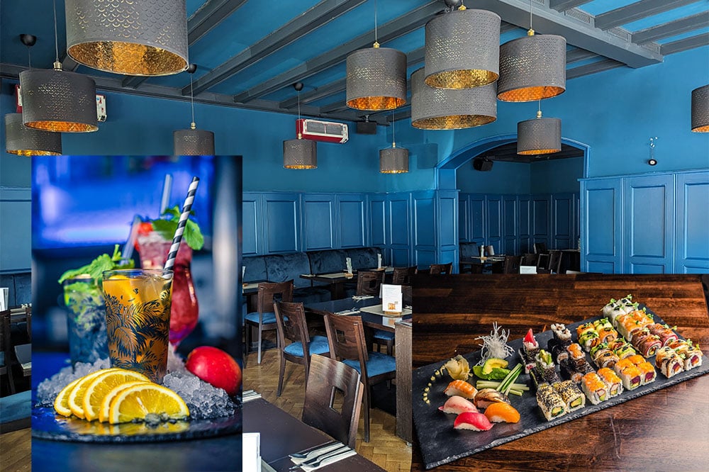 Willkommen in der Sushi und Cocktailbar Blue Monkeys in Hilden im Margarethenhof