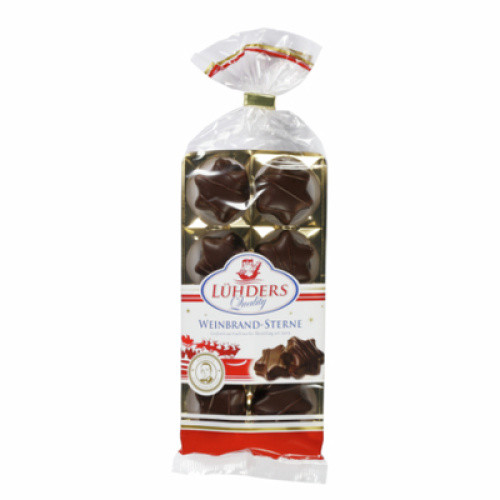 Weinbrand-Sterne Zartbitter 100g Weinbrand-Sterne Zartbitter 100g