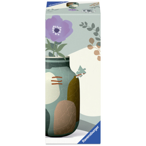 Ravensburger 3D Puzzle Vase ´Organic Sage´, abstraktes Design mit praktischem Nutzen. Aus 162 passge Ravensburger 3D Puzzle Vase ´Organic Sage´, abstraktes Design mit praktischem Nutzen. Aus 162 passge