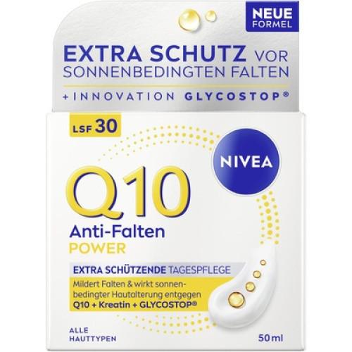 NIVEA Q10 Anti-Falten Power extra schützende Tagespflege SPF30 50ml NIVEA Q10 Anti-Falten Power extra schützende Tagespflege SPF30 50ml