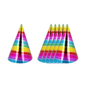 6er Partyhüte Multicolour 6er Partyhüte Multicolour