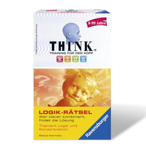 Ravensburger Think Kids Logik-Rätsel bietet 60 spannende Aufgaben in zwei Schwierigkeitsstufen für c Ravensburger Think Kids Logik-Rätsel bietet 60 spannende Aufgaben in zwei Schwierigkeitsstufen für c