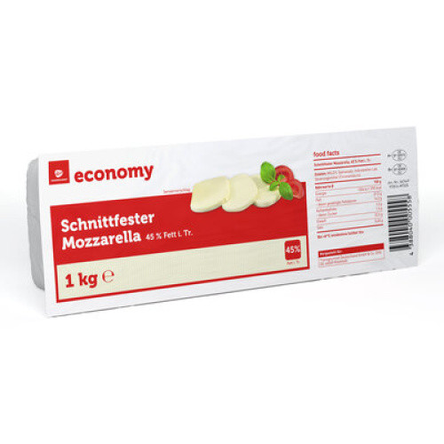 Mozzarella Brot 45% frisch 1kg Mozzarella Brot 45% frisch 1kg