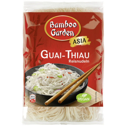 Bamboo GardencGuai-Thiau Reisnudeln 250g Bamboo GardencGuai-Thiau Reisnudeln 250g