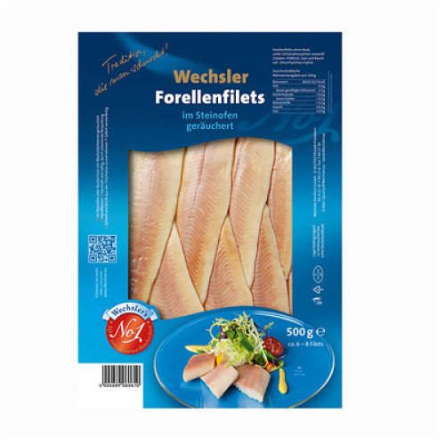 ASC Forellenfilet geräuchert ohne Haut frisch 500g ASC Forellenfilet geräuchert ohne Haut frisch 500g