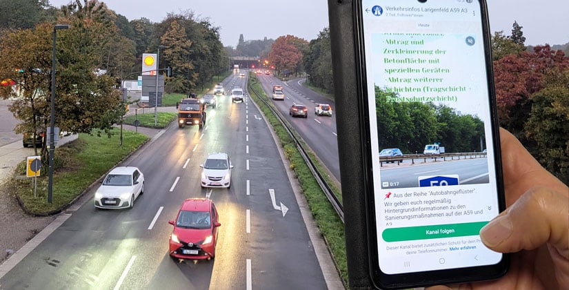 Auch bei Verkehrschaos die Nerven bewahren: Info-Kanäle halten die Betroffenen auf dem Laufenden. Auch bei Verkehrschaos die Nerven bewahren: Info-Kanäle halten die Betroffenen auf dem Laufenden.