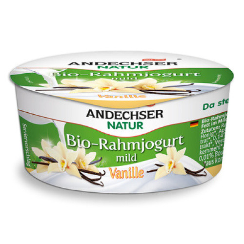Bio Rahmjoghurt Vanille frisch 150g Bio Rahmjoghurt Vanille frisch 150g