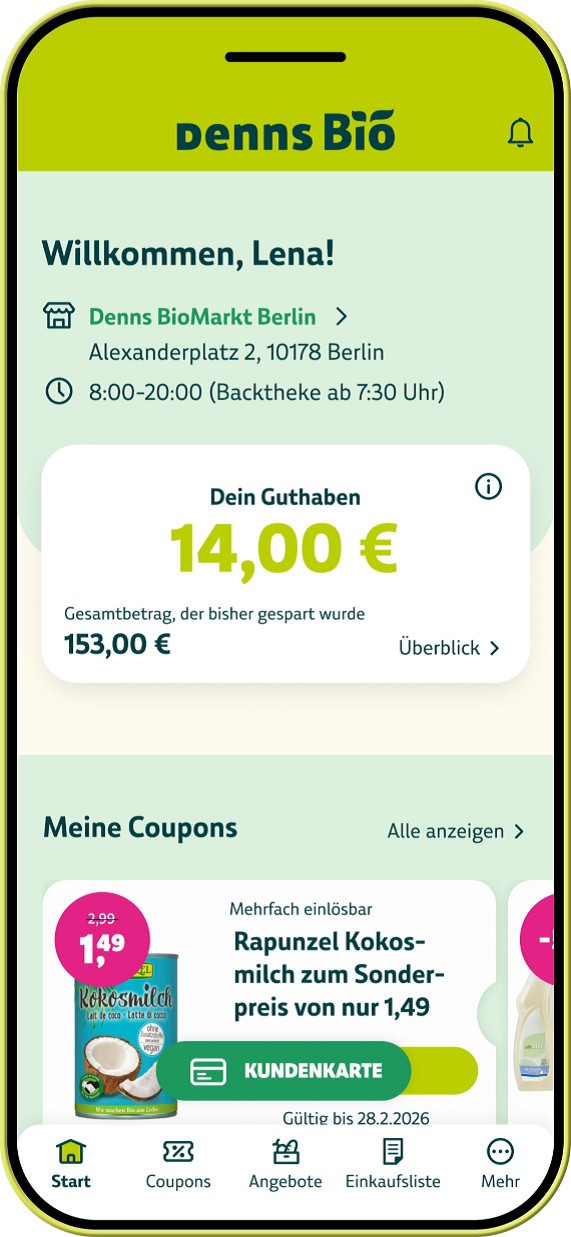 Smart, bio und immer dabei – die neue Denns Bio App ist da! >