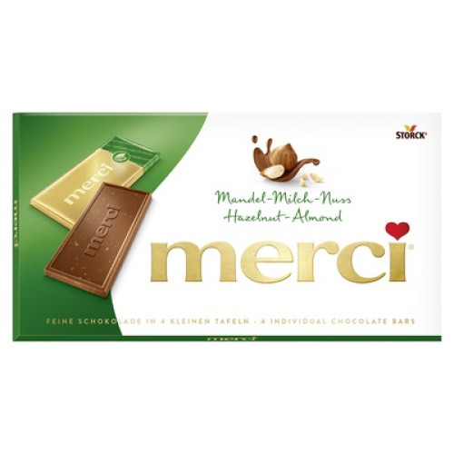 Merci Schokolade Mandel-Milch-Nuss 100g Merci Schokolade Mandel-Milch-Nuss 100g