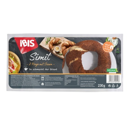 Simit Ringe mit Sesam vegan 230g (2St) Simit Ringe mit Sesam vegan 230g (2St)