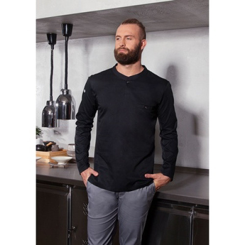 Langarm Arbeitsshirt Performance, schwarz, GR. M 1St Langarm Arbeitsshirt Performance, schwarz, GR. M 1St