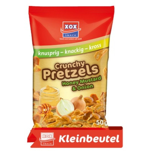 Crunchy Pretzels Honey-Mustard und Onion 50g Crunchy Pretzels Honey-Mustard und Onion 50g