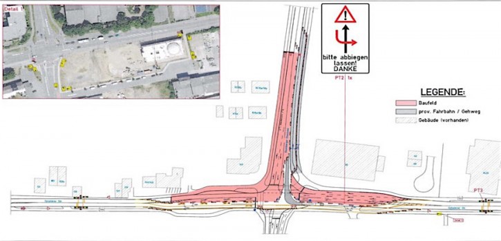 Kreuzung Opladener Straße wird ausgebaut Kreuzung Opladener Straße wird ausgebaut