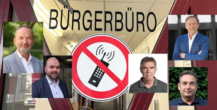 Sollte das Bürgerbüro wieder „offen“ sein? – Bürgermeister-Kandidaten im Service-Check Sollte das Bürgerbüro wieder „offen“ sein? – Bürgermeister-Kandidaten im Service-Check