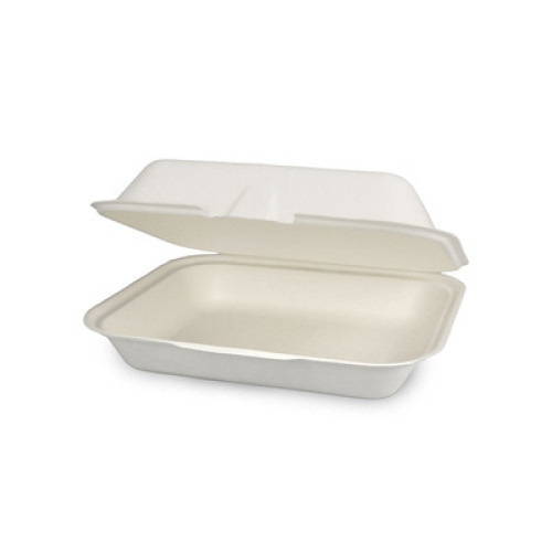 Menübox aus Bagasse ungeteilt 100St Menübox aus Bagasse ungeteilt 100St