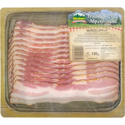 Wiesbauer Alpenküche Wurzelspeck frisch 120g Wiesbauer Alpenküche Wurzelspeck frisch 120g