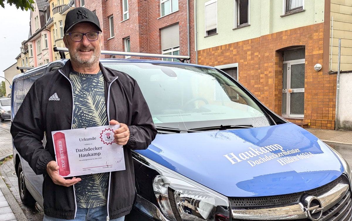 Rolf Haukamp ist anzeiger24.de Top-Betrieb 2024