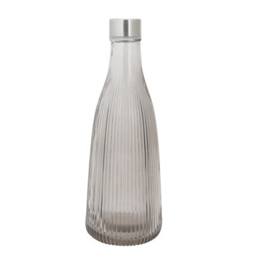 Glasflasche 1,0ltr Smokey Grey Glasflasche 1,0ltr Smokey Grey