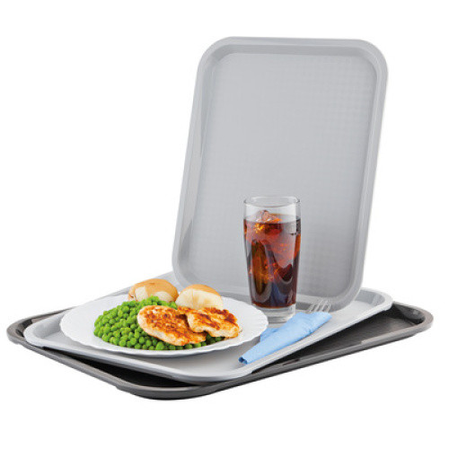 Assheuer & Pott Snack-Tablett, 35 x 27 cm, grau 1St Assheuer & Pott Snack-Tablett, 35 x 27 cm, grau 1St