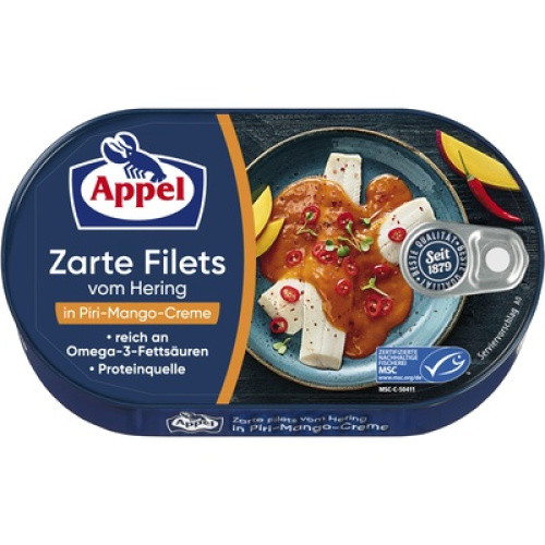 MSC Appel Heringsfilet Piri-Mango-Creme 200g MSC Appel Heringsfilet Piri-Mango-Creme 200g