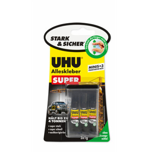 UHU ALLESKLEBER SUPER 3x1g UHU ALLESKLEBER SUPER 3x1g