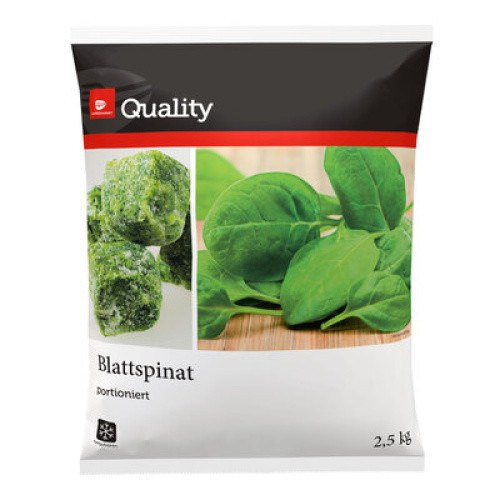 Blattspinat Portionen TK 2,5 kg Blattspinat Portionen TK 2,5 kg