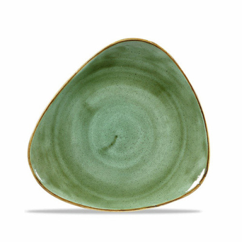 Teller dreieckig Stonecast 26,5cm samphire green 1St Teller dreieckig Stonecast 26,5cm samphire green 1St