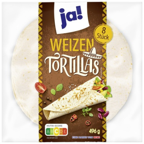 Tortillas Weizen 8x62g Tortillas Weizen 8x62g