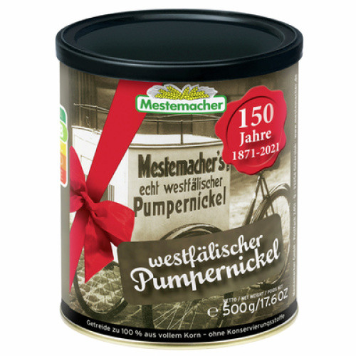 Mestemacher Pumpernickel in der Dose frisch 500g Mestemacher Pumpernickel in der Dose frisch 500g