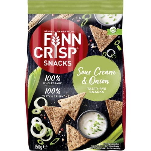 Finn Crisp Snack Sour Cream&Onion 150g Finn Crisp Snack Sour Cream&Onion 150g