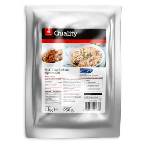 MSC Thunfisch-Stücke in Wasser 1kg MSC Thunfisch-Stücke in Wasser 1kg