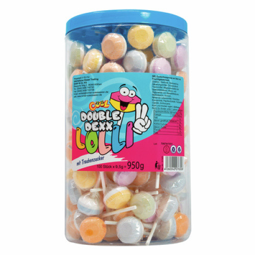 Cool Erdbeer-Brause Lolli 100St Cool Erdbeer-Brause Lolli 100St