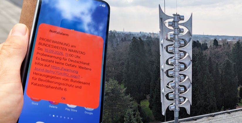 Sirenen und Cell Broadcast: Alle Systeme liefen reibungslos