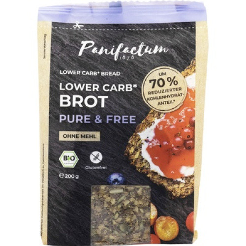Bio Lower Carb Brot Pure & Free 200g Bio Lower Carb Brot Pure & Free 200g