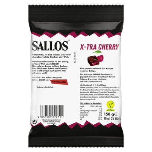 Vilosa Sallos X-Tra Cherry 150g Vilosa Sallos X-Tra Cherry 150g